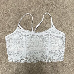 Elegant White Lace Bralette